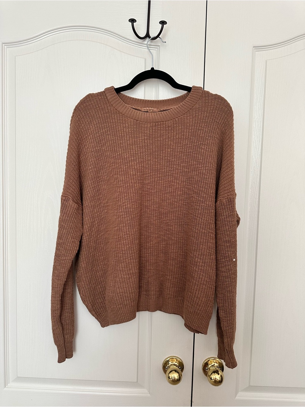 It Is Well L.A. Cozy Brown Knit Sweater
